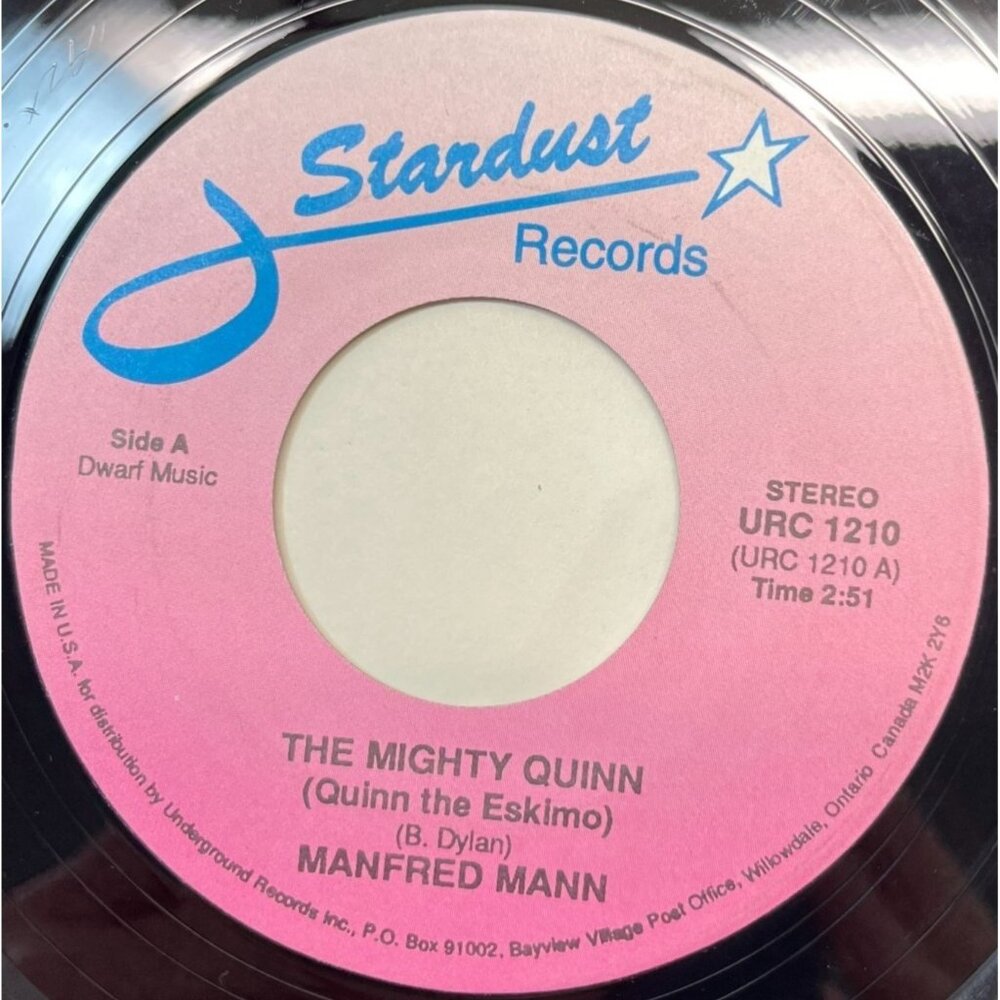 Manfred Mann The Mighty Quinn / The Angels My Boyfriends Back 45 Pop Classics